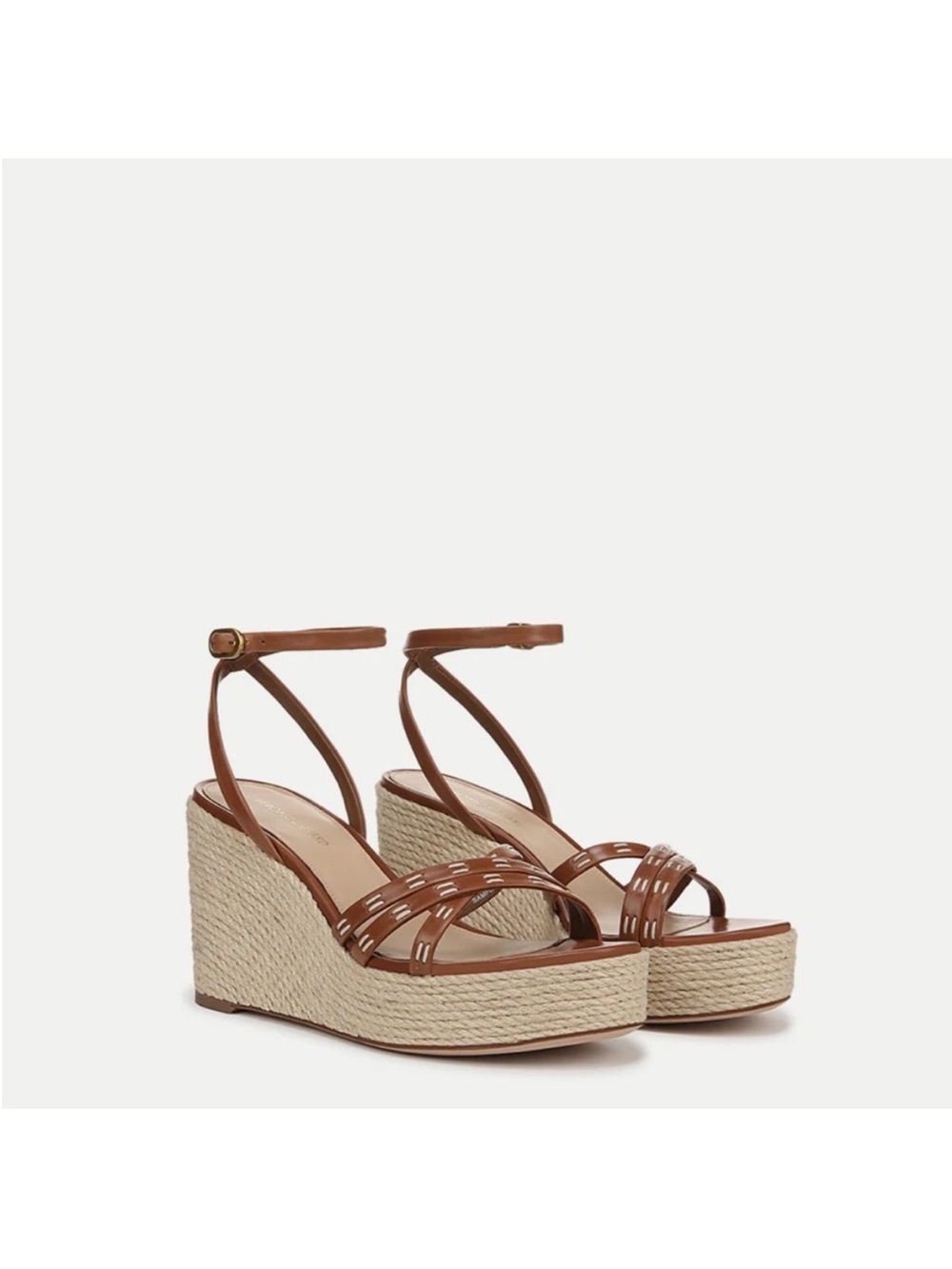 NWOB Veronica Beard PHILENE WEDGE PLATFORM LEATHER SANDAL Size 8